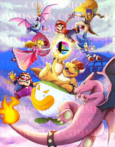 Commission Smash Bros Fanart